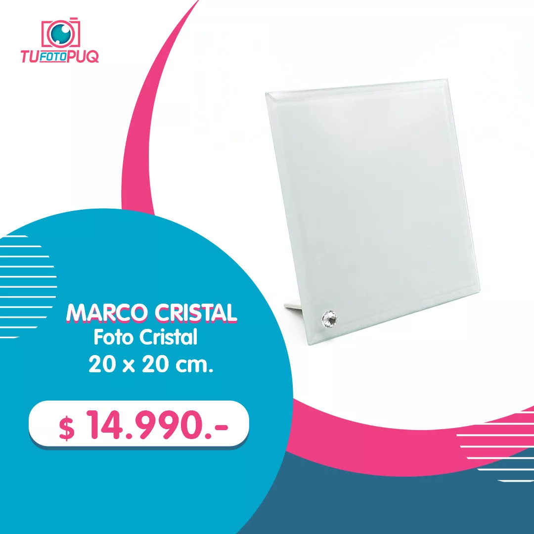 Marco Foto Cristal 20×20 cm.