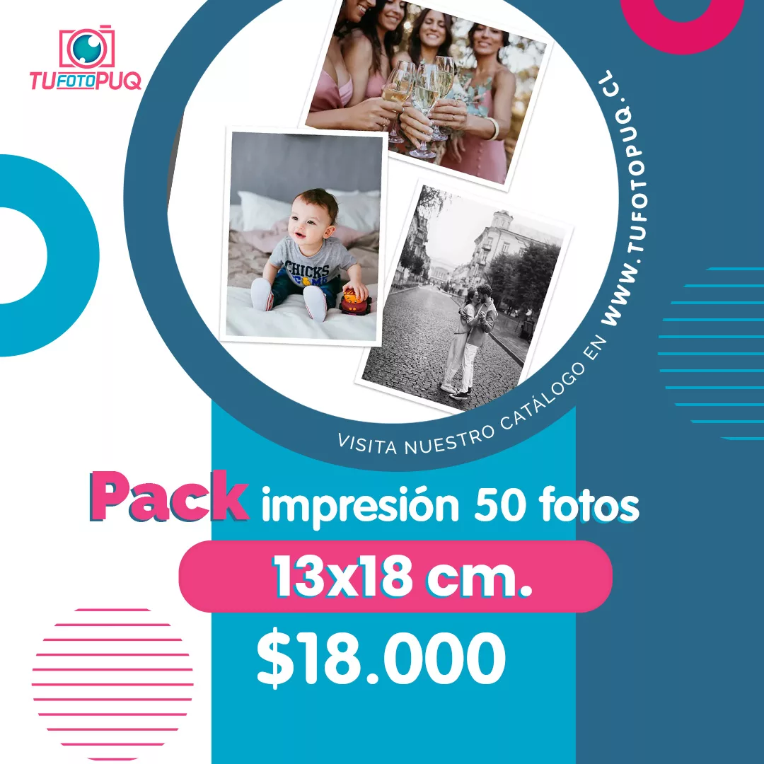 Pack 50 Fotos 13×18 cm. en Punta Arenas