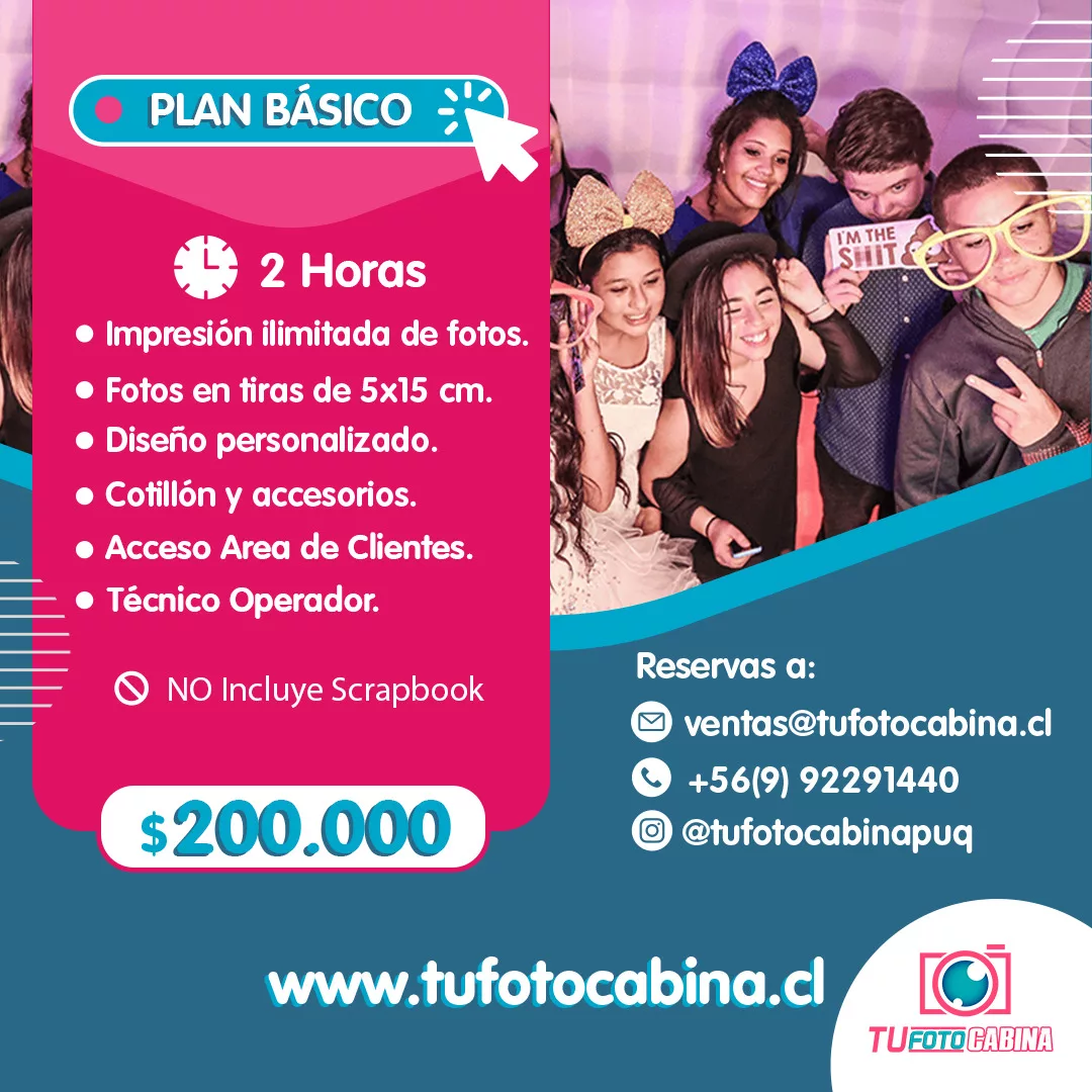 Cabina Fotográfica 2 Horas en Punta Arenas