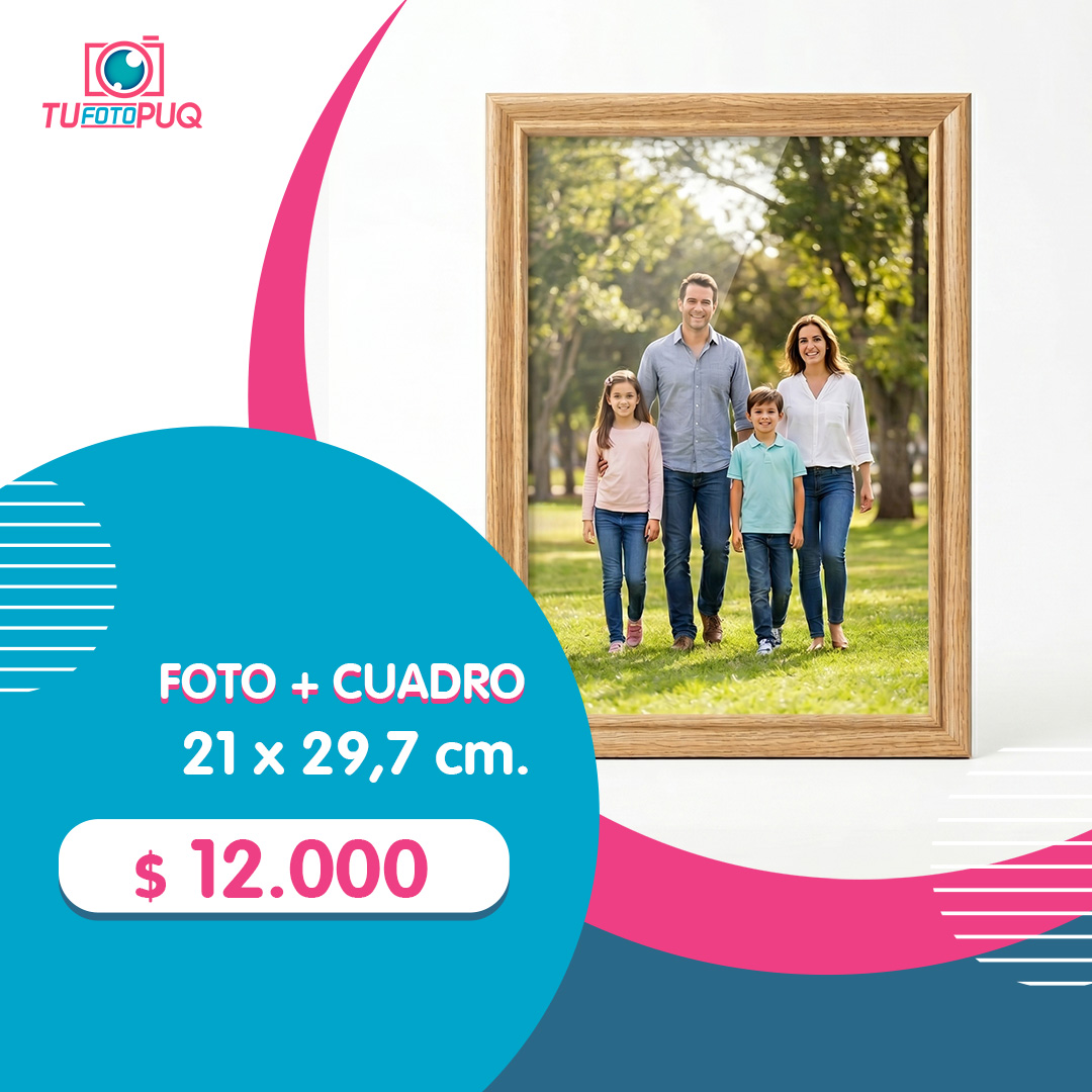 Foto + Cuadro Tamaño A4