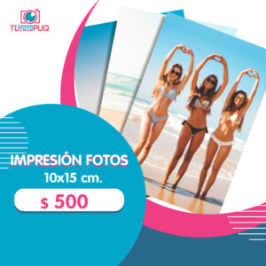 Impresión Fotos Tamaño 10×15 cm.
