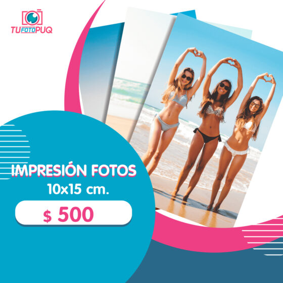 Impresión Fotos Tamaño 10×15 cm.