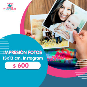 Impresión Fotos Instagram 13x13 cm.