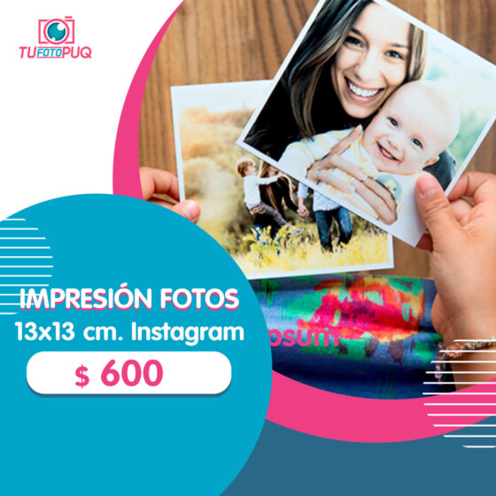 Impresión Fotos Instagram 13x13 cm.