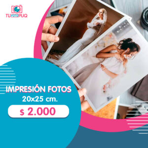 Impresión Fotos Tamaño 20x25 cm.