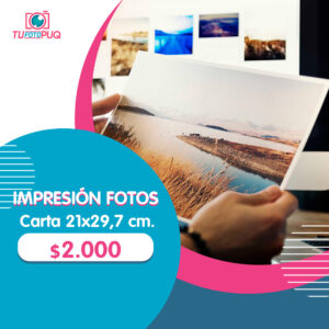 Impresión Fotos Tamaño Carta