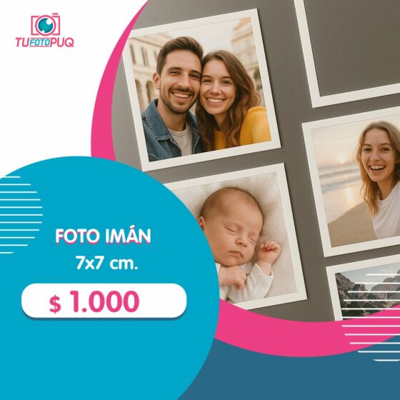 Foto Imán 7x7 cm.