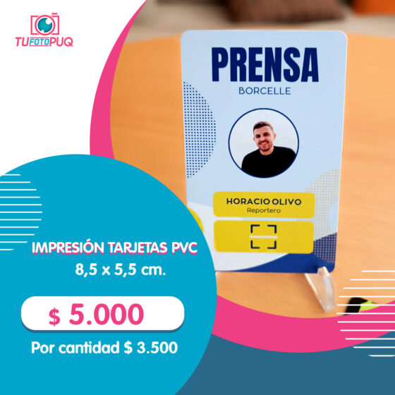 Impresión Tarjetas PVC